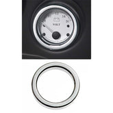 Custom Chrome 4PCS Chrome Billet Aluminum Bezels Fit For Harley 2"Gauges FLHT/X FLTR 1986-2013